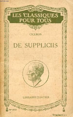 Seller image for DISCOURS SUR LES SUPPLICES (In Extenso) (Traduction) (Les Classiques Pour Tous) for sale by Le-Livre