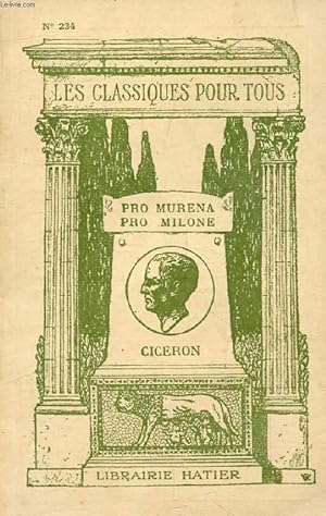Bild des Verkufers fr PRO MURENA, PRO MILONE (In Extenso) (Les Classiques Pour Tous) zum Verkauf von Le-Livre