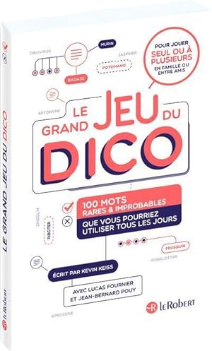 Imagen del vendedor de le grand jeu du dico ; 100 mots rares et improbables que vous utiliser tous les jours a la venta por Chapitre.com : livres et presse ancienne