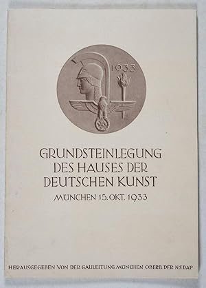 Grundsteinlegung des Hauses der Deutschen Kunst München 15. Okt. 1933