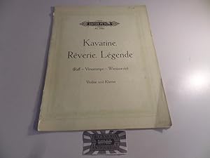 Seller image for 3 Stcke fr Violine mit Begleitung des Pianoforte. Kavatine / Reverie / Legende. Edition Peters No. 3383. for sale by Druckwaren Antiquariat