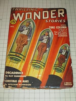Image du vendeur pour 1941Thrilling Wonder Stories Pulp Magazine: Time Column - Decadence - Christmas on Mars - Snapdragon - Science Fiction mis en vente par rareviewbooks
