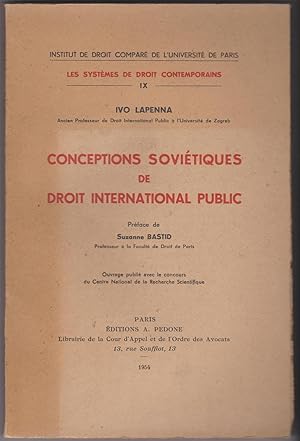 Conceptions soviétiques du droit inernational public