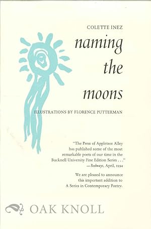 Bild des Verkufers fr Prospectus for NAMING THE MOONS zum Verkauf von Oak Knoll Books, ABAA, ILAB