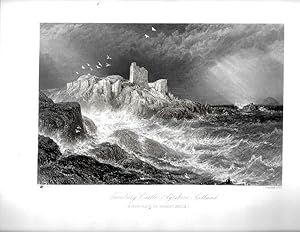 Seller image for TURNBURY CASTLE, AYRSHIRE, SCOTLAND (BIRTH PLACE OF ROBERT BRUCE), Illustration for sale by Legacy Books