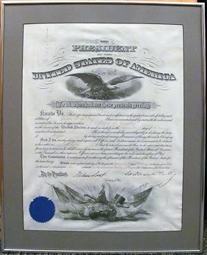 1901 President William McKinley Military Appointment Document Signed