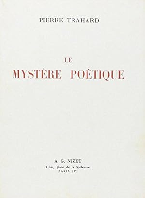 Image du vendeur pour Mystere poetique(le) mis en vente par JLG_livres anciens et modernes
