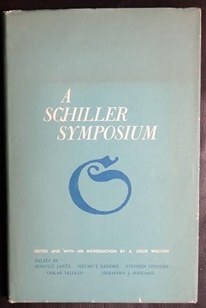 Bild des Verkufers fr A Schiller Symposium in Observance of the Bicentenary of Schiller's Birth zum Verkauf von GuthrieBooks