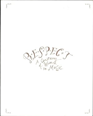 Seller image for Respect / A Century of Women in Music for sale by Cat's Curiosities