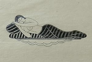 Girl Sleeping [Print on Tissue]