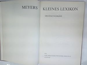 Meyers Kleines Lexikon. Ergänzungsband.
