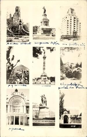 Bild des Verkufers fr Ansichtskarte / Postkarte Mexiko Stadt, Estatua Carlos IV, Edificio la National, Opera zum Verkauf von akpool GmbH