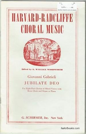 Jubilate Deo For Eight-Part Chorus Of Mixed Voices With Brass Choir And Organ Or Piano (Harvard-R...
