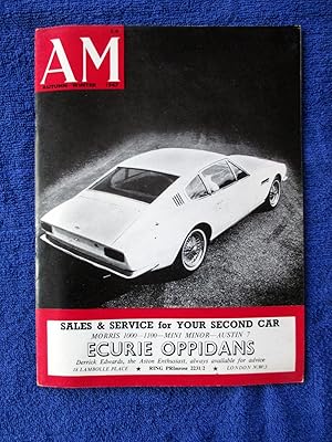 Imagen del vendedor de AM. Aston Martin Owners Club. 1967 Vol 10, No 30. Autumn Winter Number. Magazine. a la venta por Tony Hutchinson