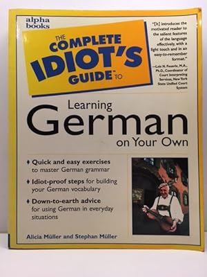 Bild des Verkufers fr Complete Idiot's Guide To Learning German On Your Own zum Verkauf von Great Expectations Rare Books