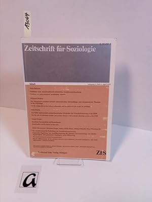 Bild des Verkufers fr Zeitschrift fr Soziologie. zum Verkauf von AphorismA gGmbH