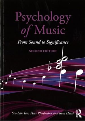 Image du vendeur pour Psychology of Music : From Sound to Significance mis en vente par GreatBookPrices