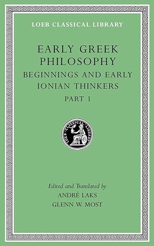 Image du vendeur pour Early Greek Philosophy 2: Beginnings and Early Ionian Thinkers Part 1 mis en vente par Pali