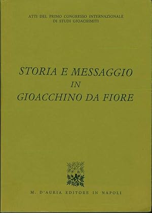 Storia e messaggio in Gioacchino da Fiore