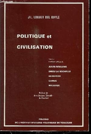 Bild des Verkufers fr POLITIQUE ET CIVILISATION zum Verkauf von Le-Livre