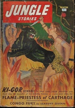 Image du vendeur pour JUNGLE Stories: Winter 1950 ("Flame Priestess of Carthage") mis en vente par Books from the Crypt