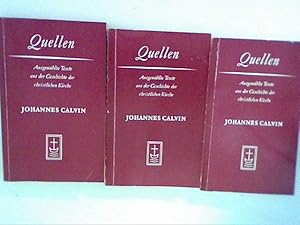 Bild des Verkufers fr Johannes Calvin I -III Ausgewhlte Texte aus der Geschichte der christlichen Kirche hrsg. von Helmut Ristow und Walter Schultz. Heft 29/I - III Johannes Calvin. Ausgew. und bers. von Joachim Rogge. zum Verkauf von ANTIQUARIAT FRDEBUCH Inh.Michael Simon