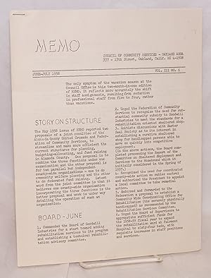 Memo: vol. 3, #6 June-July 1958