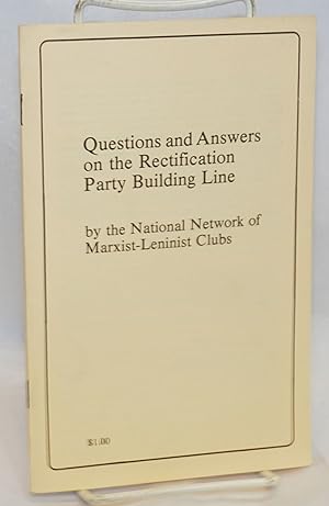 Imagen del vendedor de Questions and answers on the rectification party building line a la venta por Bolerium Books Inc.