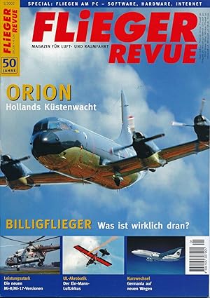 Imagen del vendedor de Flieger Revue. Magazin fr Luft- und Raumfahrt. hier: Heft 1/2002 (50. Jahrgang). a la venta por Versandantiquariat  Rainer Wlfel