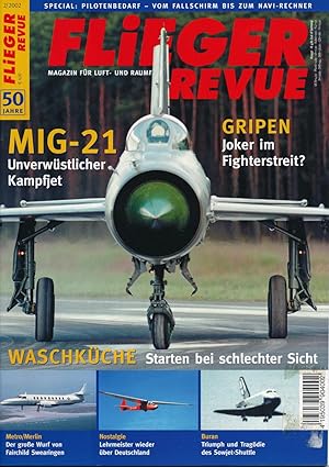 Imagen del vendedor de Flieger Revue. Magazin fr Luft- und Raumfahrt. hier: Heft 2/2002 (50. Jahrgang). a la venta por Versandantiquariat  Rainer Wlfel