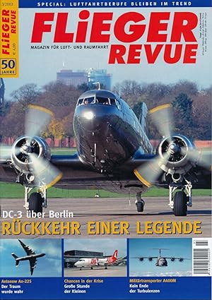 Imagen del vendedor de Flieger Revue. Magazin fr Luft- und Raumfahrt. hier: Heft 3/2002 (50. Jahrgang). a la venta por Versandantiquariat  Rainer Wlfel
