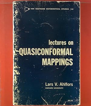 Bild des Verkufers fr Lectures On Quasiconformal Mappings. zum Verkauf von biblion2