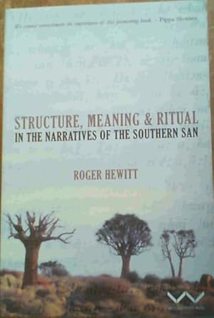 Seller image for Structure, Meaning, and Ritual in the Narratives of the Southern San for sale by Chapter 1
