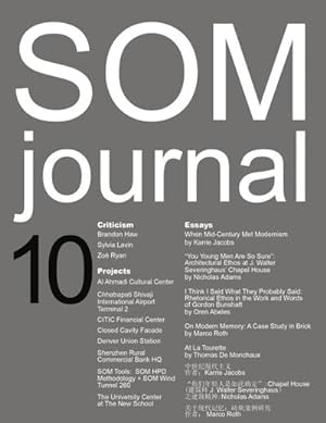 Seller image for SOM Journal 10 (SOM journals) for sale by AHA-BUCH