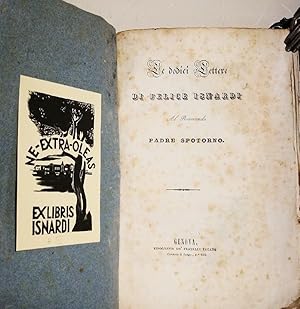 Seller image for Le Dodici Lettere Di Felice Isnardi Al Reverendo Padre Spotorno for sale by AU SOLEIL D'OR Studio Bibliografico