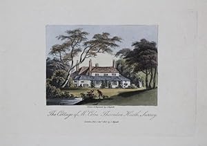 A Single Original Miniature Antique Hand Coloured Aquatint Engraving By J Hassell Illustrating Th...