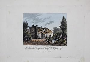 A Single Original Miniature Antique Hand Coloured Aquatint Engraving By J Hassell Illustrating Wo...