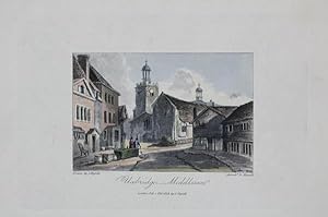 A Single Original Miniature Antique Hand Coloured Aquatint Engraving By J Hassell Illustrating Ux...