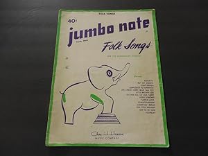 Jumbo Note Folk Songs For The Elementary Pianist 1947 Charles Hansen