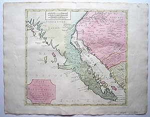 Kaart van het Westerlyk Gedeelte van Nieuw Mexico en van California.