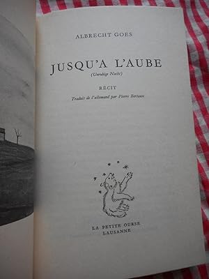 Imagen del vendedor de Jusqu'a l'aube a la venta por Frederic Delbos