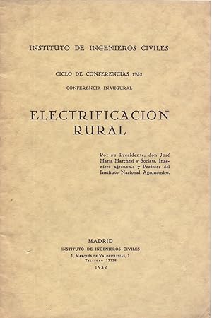 Seller image for ELECTRIFICACION RURAL for sale by Libreria 7 Soles
