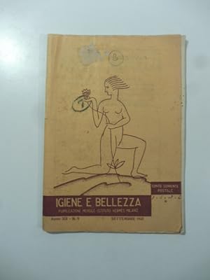 Igiene e bellezza. Pubblicazione mensile Istituto Hermes, Milano, settembre 1932