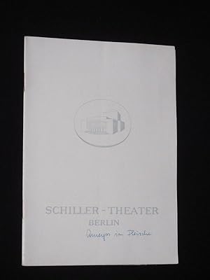 Imagen del vendedor de Programmheft 121 Schiller-Theater Berlin 1961/62. DIE AMEYSS IM FLEISCHE von Audiberti. Insz.: Hans Lietzau, Bhnenbilder/ Kostme: Leni Bauer-Ecsy, Musik: Hans-Martin Majewski. Mit Gisela Peltzer, Lothar Blumhagen, Sibylle Gilles, Margo Lion, Ursula Gtschow, Sigrid Pawlas, Katharina Wesse, Diana Wilde a la venta por Fast alles Theater! Antiquariat fr die darstellenden Knste