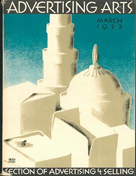 Immagine del venditore per ADVERTISING ARTS, March, 1932. (Cover by Lucian Bernhard - 1883-1972) venduto da Wittenborn Art Books