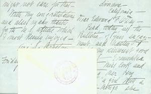 ALS Virginia Braston to Edward O'Day, July 29, 1915. Sent to O'Day at The Family's San Francisco ...