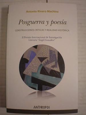 Posguerra y poesía. Construcciones críticas y realidad histórica