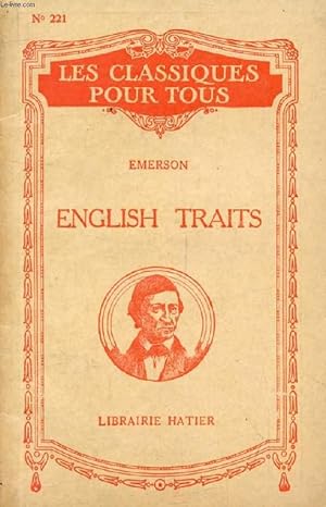 Imagen del vendedor de ENGLISH TRAITS (Les Classiques Pour Tous) a la venta por Le-Livre