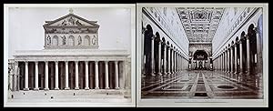 Bild des Verkufers fr Roma - Interno di S. Paolo / Facciata grande di S. Paolo / Rom / Italia / Italien zum Verkauf von Antiquariat Steffen Vlkel GmbH