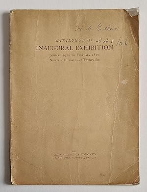 Catalogue of Inaugural Exhibition, January 29th to February 28th, Nineteen Hundred and Twenty-Six...